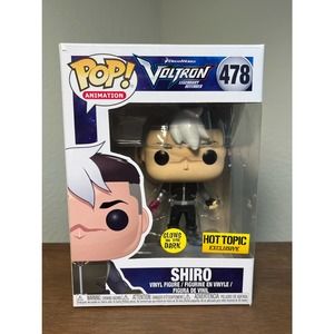 Voltron Funko Pop Shiro #478 Hot Topic Exclusive Glows in the Dark